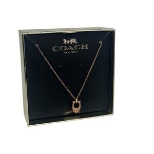 Coach Rose Gold“C” Necklace
